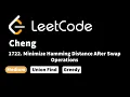 LeetCode 1722 Minimize Hamming Distance After Swap Operations