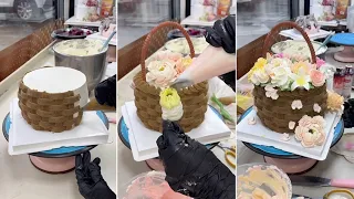 So Beautiful! Basket Cake Decorating! 