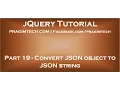 Convert JSON object to string