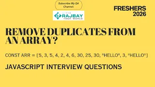 JavaScript Interview Questions Find Duplicates from an Array