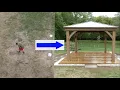 DIY Timelapse Build a Yardistry Gazebo 12 x12 and Floating Deck etc