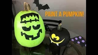 Make a Frankenstein Bat Pumpkin