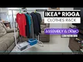 IKEA Rigga Clothes Rack Assembly - Detailed Instructions Demo