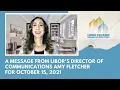 A Message From LIBOR s Director of Communications Amy Fletcher