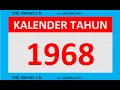 Download Lagu kalender tahun 1968 lengkap weton dean pasaran + gerhana