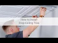 How to Install Drop Ceiling Tiles