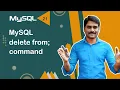 MySQL DELETE FROM Command - MySQL Tutorial 21