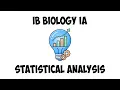 Biology IA Statistical Analysis Help