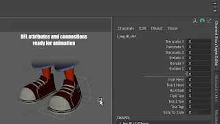 Bipedal IK Rig Generator Automated Maya Python Tool Rigging TD
