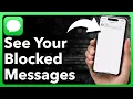 How To See Blocked Messages On iPhone