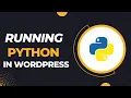 Running a python script within wordpress by using pyscript
