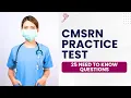 Medical Surgical Nursing Quiz - CMSRN Practice Test Study Guide 25 Need to Know Questions