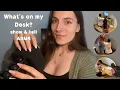 Laten zien wat er op mijn bureau ligt🤍  ASMR│#ad FlexiSpot│TiaraASMR☾