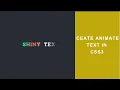 How To Create a Shining Text Animation Effect Using HTML CSS in 2021