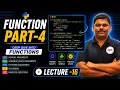FUNCTIONS Part-4 in Python Lecture 16 Python Full Course for Beginners