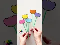 Kids Activity Colorful Flower Sort