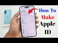 Apple id kaise banaye how to create apple id Apple ID