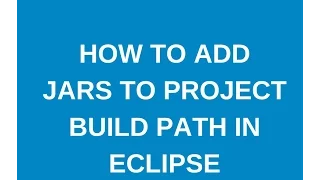 How to add jar to project build path