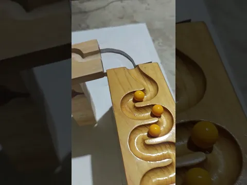 Wooden track ball Ep388 #educationaltoys #trackball #woodentoy