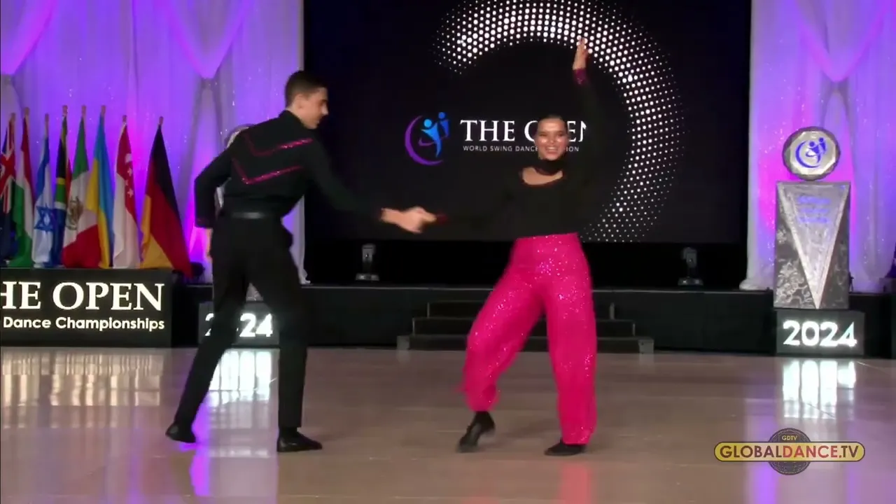 Diego Daquin and Naelle Toumi - 3rd Place Young Adult - The Open 2024