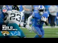 Jacksonville Jaguars vs Detroit Lions 2022 Week 13 Game Highlights