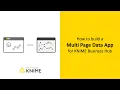 How to Build a Multi Page Data App for KNIME Business Hub