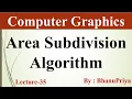 Area Sub Division Algorithm in Computer Graphics by BhanuPriya Lec-35