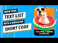 Send More Save More with a Texting Short Code