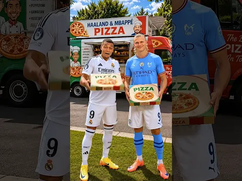 Haaland & Mbappé With Pizza! 🍕
