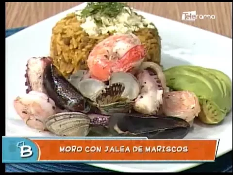 Moro con jalea de mariscos