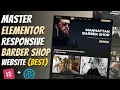 Master ELEMENTOR Build a Responsive BARBER SHOP WEBSITE from Scratch Wordpress Tutorial 2025