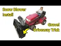 How to Install a Craftsman Snow Blower Attachment and Remove the Mower Deck Model No 486 248374