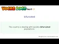 Bifurcated - English Pronunciation Definition Synonyms Antonyms Example Sentence