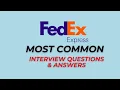 FedEx Interview Questions and Answers for 2026