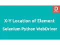 XY location of Element selenium Python webdriver