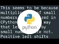 Times-two faster than bit-shift for Python 3 x integers