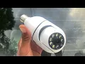 How To Insert Used SD Card for Storage with Wi-Fi Smart Light Bulb Camera