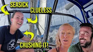 Teaching our New Crew with Zero Experience How to Sail Offshore – Episode 131