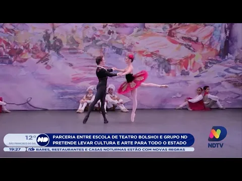 Parceria entre Escola de Teatro Bolshoi e Grupo ND pretende levar cultura e arte para toda SC