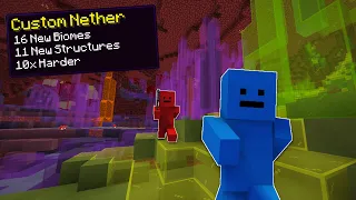 Minecraft Manhunt, But The Nether Is Custom...