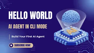 Build Your First AI Agent in 2 Minutes Hello World with OE Runtime CLI Mode