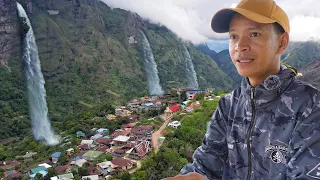 this hidden town is surrounded by waterfalls