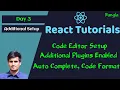 React Basic to Pro Bangla - Code Editor Setup Necessary Plugins Enabled for Better Coding