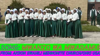 UWAMSHO CHOIR AKRON SWAHILI MENNONITE CHURCH SONG MWANZO WA MWANADAMU NA EV UPENDO KIZA AKRON 