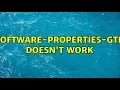 Ubuntu software-properties-gtk doesn t work