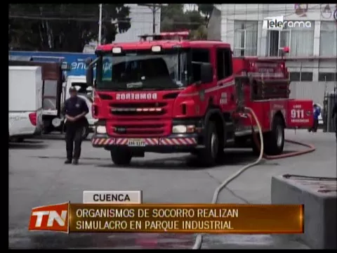 Organismos de socorro realizan simulacro en parque industrial