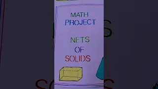 Mathematics project 2D nets for 3D shapes