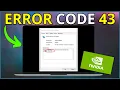 How To Fix NVIDIA Error Code 43 Windows Has Stopped This Device EASY FIX