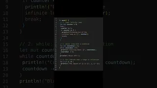 Mastering Rust Loop Variants loop while and for