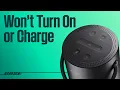 Bose Portable Smart Speaker - Won t Turn On or Charge